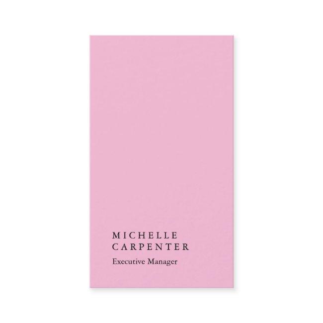 Vertical elegant impressive pink plain manager