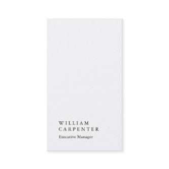 Vertical elegant impressive white plain manager