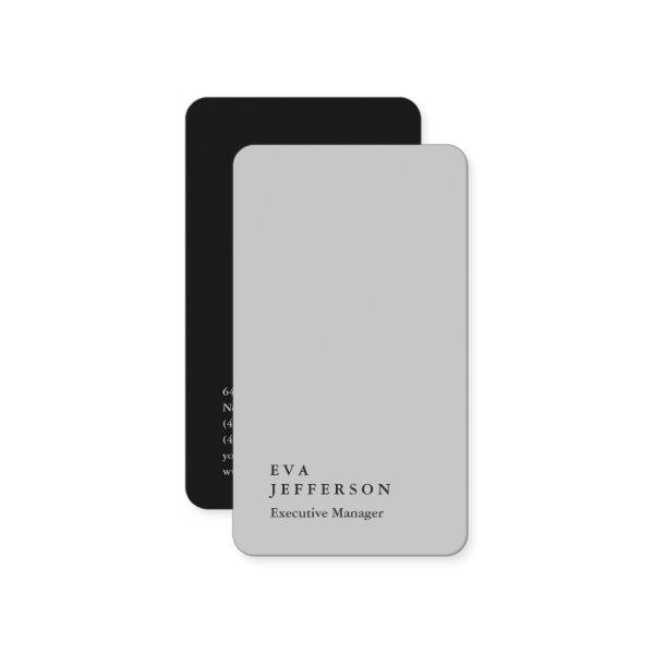 Vertical elegant unique modern grey plain