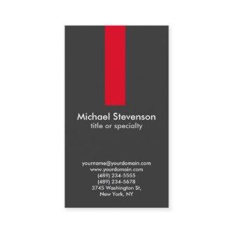 Vertical Grey Red Stripe Standard