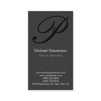 Vertical Monogram Black White Grey