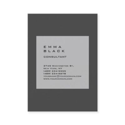 Vertical Plain Grey Unique Stylish Consultant