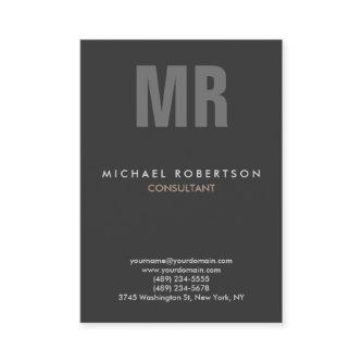 Vertical Quality Grey Monogram Unique