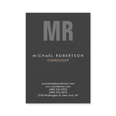 Vertical Quality Grey Monogram Unique