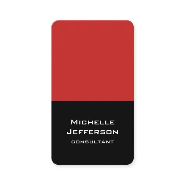 Vertical Red Black Abstract Modern Stylish Trendy