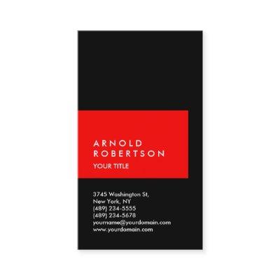 Vertical Red Black Professional