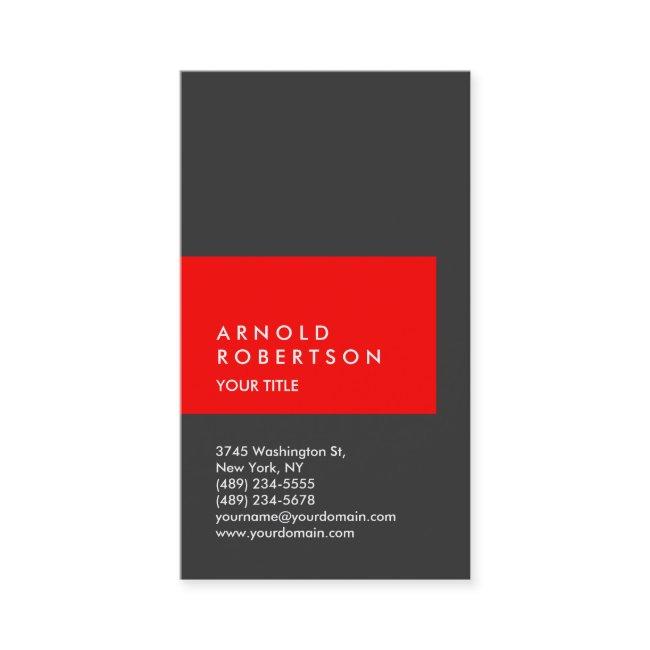Vertical Red Gray Trend Professional