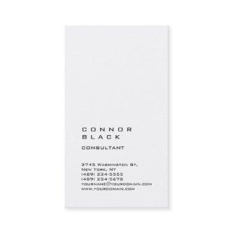 Vertical Simple Plain White Trendy Consultant