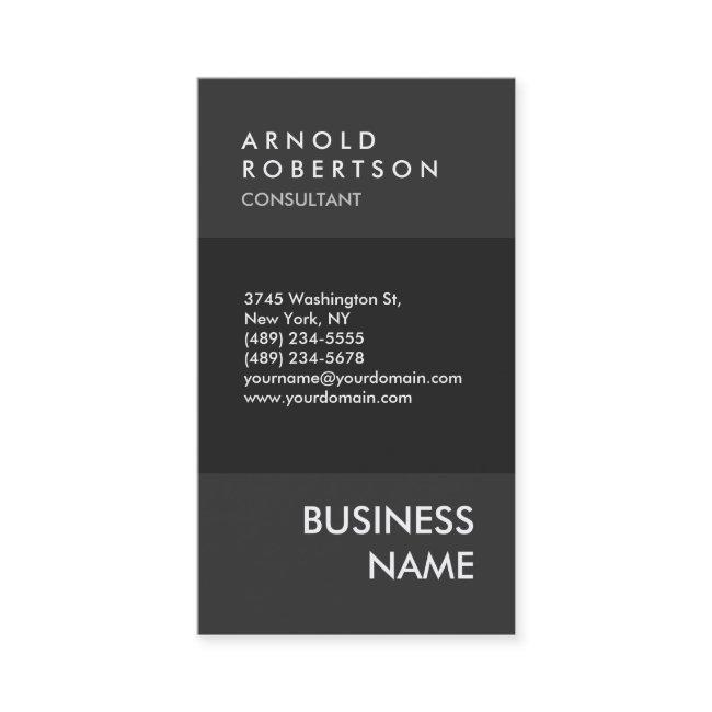 Vertical Stylish Grey Professional