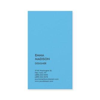 Vertical Stylish Professional Minimalist Blue