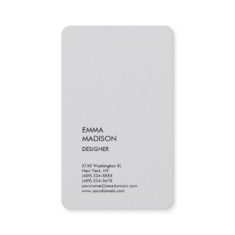 Vertical Stylish Professional Minimalist Grey