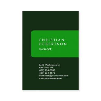 Vertical trendy chubby green