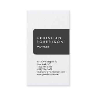 Vertical trendy gray white modern