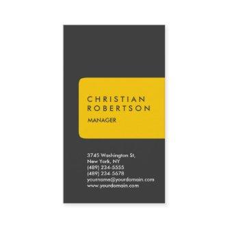 Vertical trendy standard yellow grey