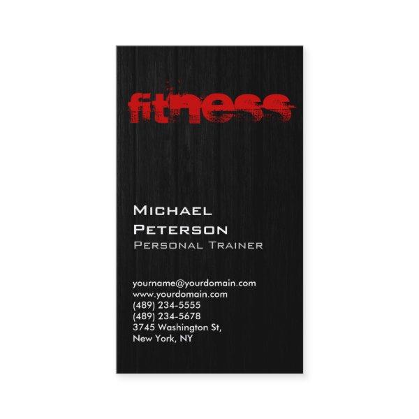 Vertical Wood Pattern Grey Fitness