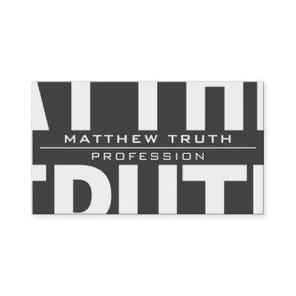 Very Modern Bold Dark Grey White Text