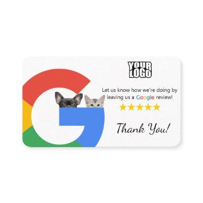 Veterinarian Google Review Template With QR code