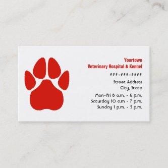 Veterinarian & Kennel  - Red Paw