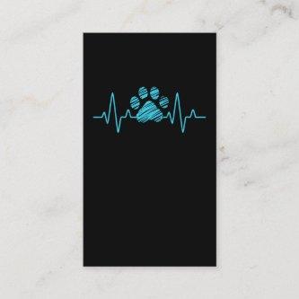 Veterinarian Paw Heartbeat Love Animals Vet Tech