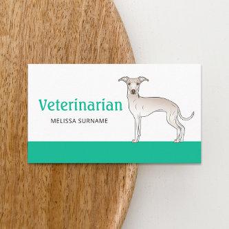 Veterinarian Vet Tech Cream Italian Greyhound Dog