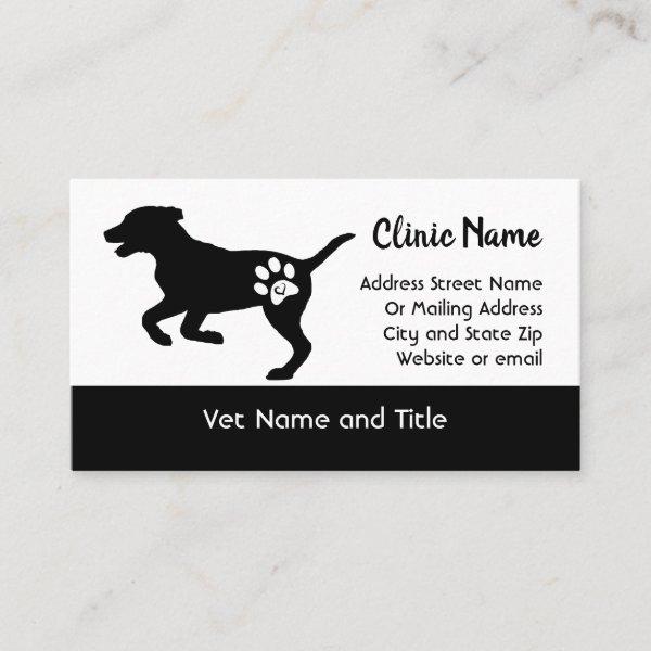 Veterinary Clinic  Dog Silhouette
