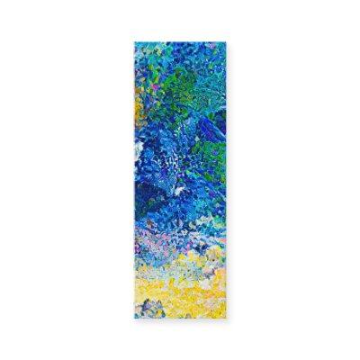 Vibrant Abstract Cat Art Print Bookmark  Mini