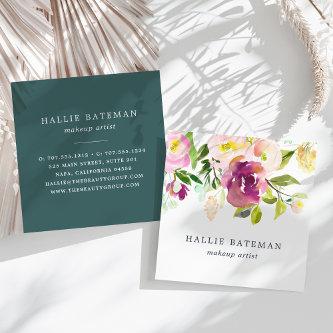 Vibrant Bloom | Modern Watercolor Floral Square