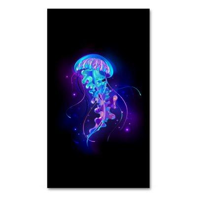 Vibrant Color Glowing Jellyfish  Magnet