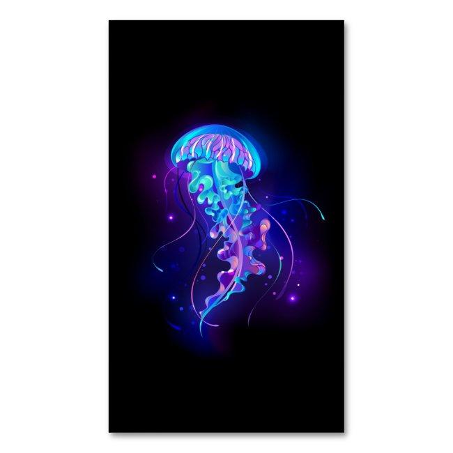 Vibrant Color Glowing Jellyfish Magnet