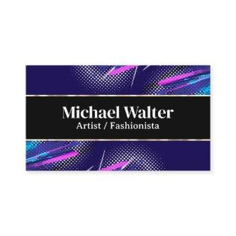 Vibrant Halftone Stylish | Gold Trim