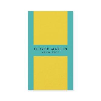 Vibrant Social Media Color Block Yellow Turquoise