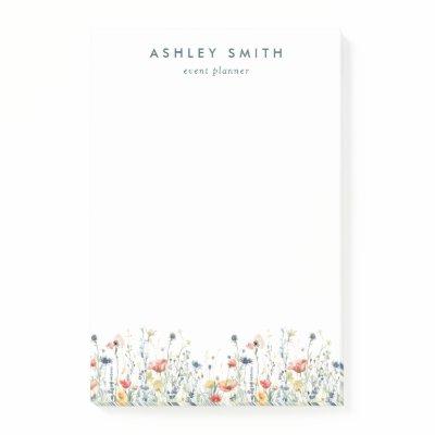 Vibrant Wildflower Post-it Notes