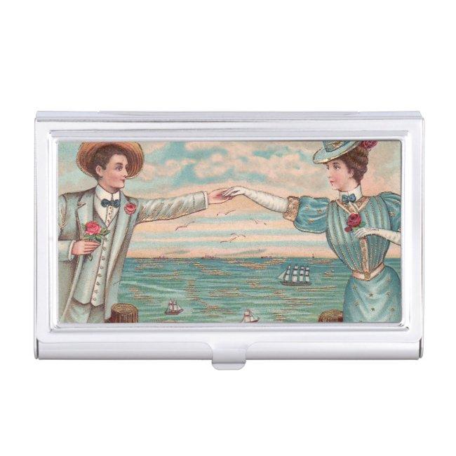 Victorian Beach Love Dressy Ocean Wedding Couple Case For