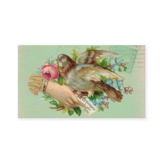 Victorian Valentine Bird and rose