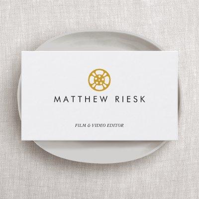 Video Editor,  Filmmaker,  Film Reel Logo