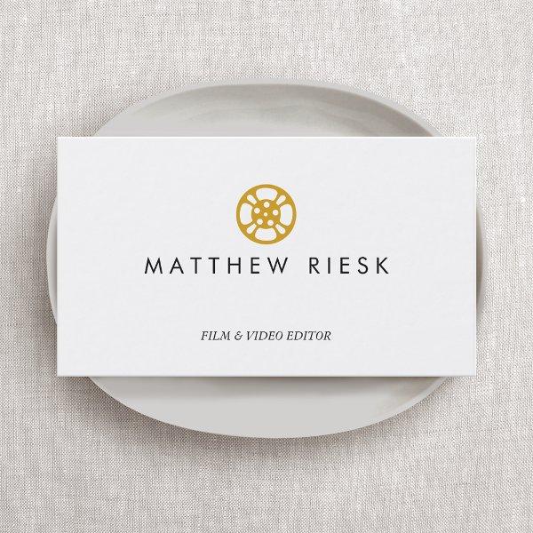 Video Editor,  Filmmaker,  Film Reel Logo
