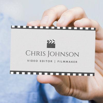 Video Editor Filmmaker Pastel & Brown Movie Tape