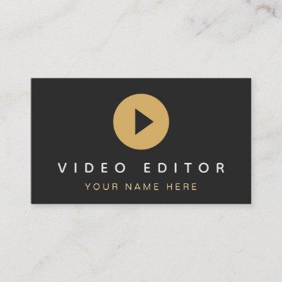 Video Editor Filmmaker Play Button Social Media
