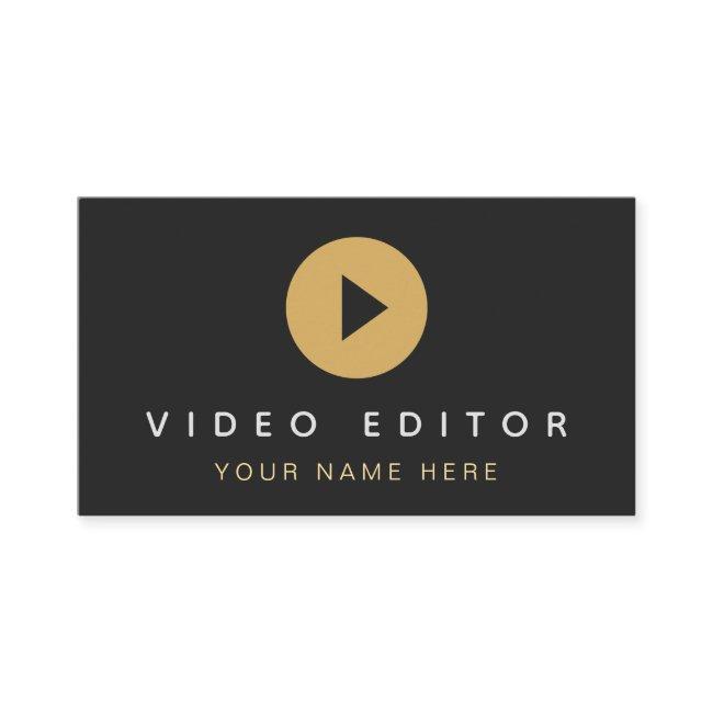 Video Editor Filmmaker Play Button Social Media