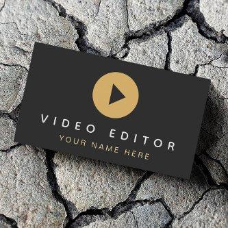 Video Editor Filmmaker Play Button Social Media