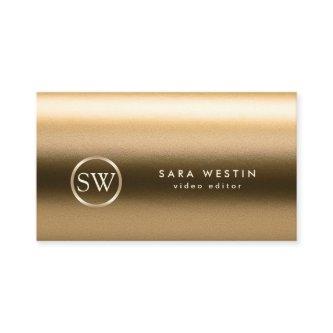 Video Editor Visual Arts Media Gold Monogram