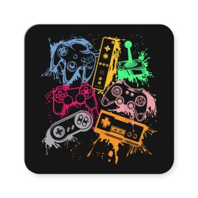 Video Game Console Controllers Retro 80's 90's Arc Square