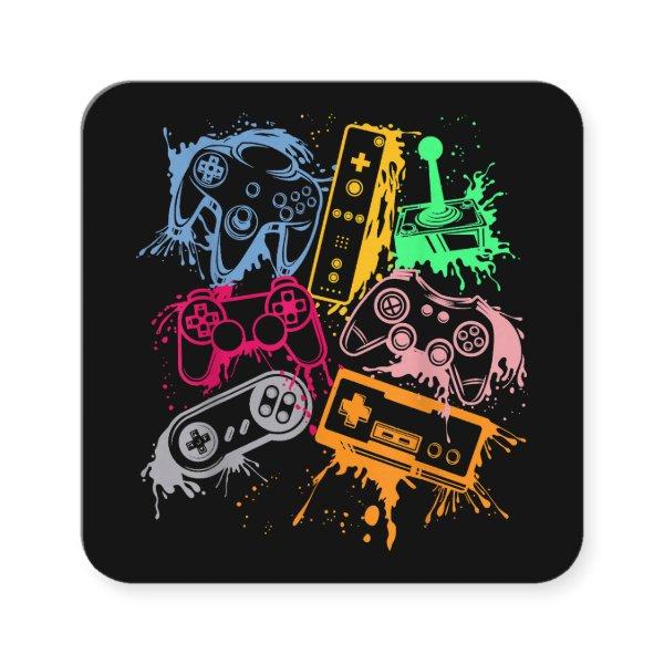 Video Game Console Controllers Retro 80's 90's Arc Square