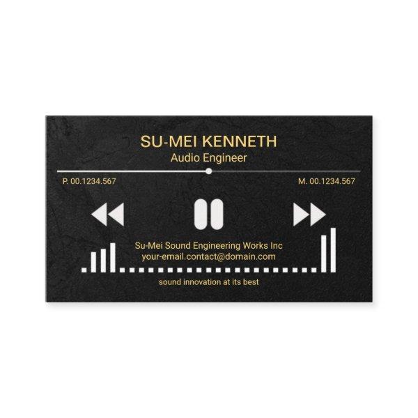 Video Sound Display Black Grunge Sound Engineer