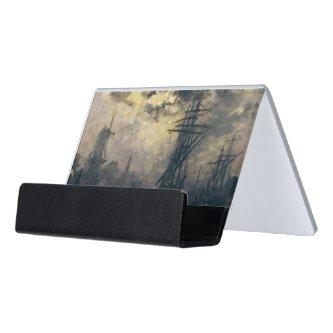 View of the Port, or The Windmills in Desk  Holder