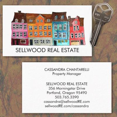 Village Watercolor Real Estate Broker Agent Lease