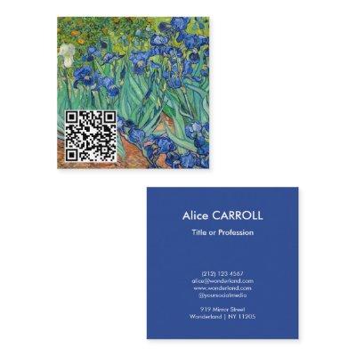 Vincent Van Gogh - Irises - QR Code Square