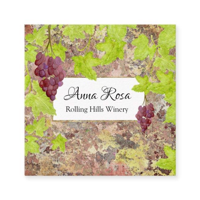 *~* Vineyard Winery Wine Cellar Wine Cluster Grape Square