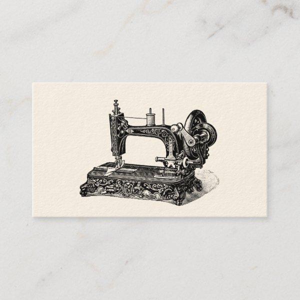 Vintage 1800s Sewing Machine Illustration
