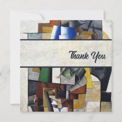 Vintage Abstract 1913 Thank You Note Card